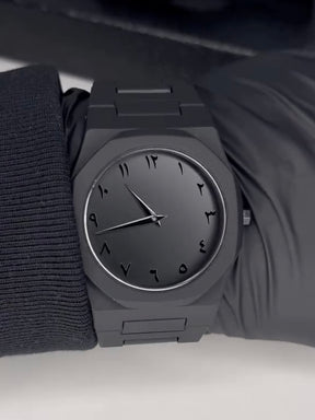 Midnight Black | Arabic dial aura watch