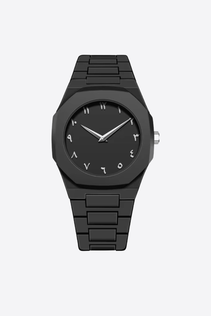 Midnight Black | Arabic dial aura watch